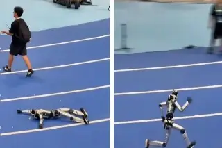 Robot humanoide protagoniza aparatoso accidente en Juegos Mundiales (+Video)