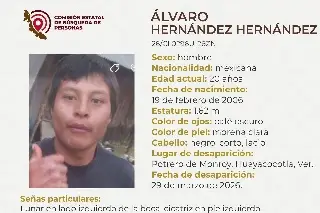 Joven de 20 años desaparece al norte de Veracruz 