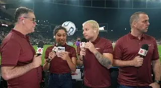 Así el balonazo a conductora de ESPN en transmisión de la Copa Libertadores (+Video)