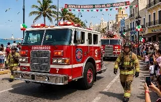 ¡No te lo pierdas! Bomberos desfilarán este sábado por Veracruz y Boca del Río