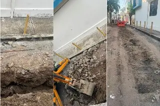 Arreglan el hundimiento, pero dejan el problema: vecinos piden a Grupo MAS terminar la obra