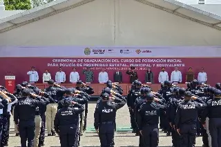 Se suman 107 policías estatales nuevos a Veracruz