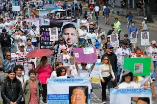 Familias buscadoras marcharon en CDMX ante crisis de desapariciones