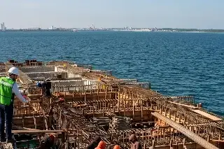 ¿Cómo va la construcción del muelle en zona norte del Puerto de Veracruz?