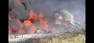 Explota pipa en carretera de Veracruz; hay cierre vial