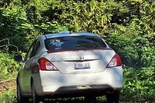Movilización en el norte de Veracruz por hallazgo de cadáver dentro de un taxi