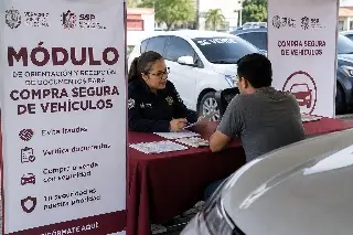 ¿Vas a comprar o vender un vehículo en Veracruz? SSP instala módulos para evitar fraudes