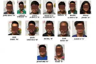 Detienen a 15, entre ellos un menor de edad, ligados a grupo delictivo al sur de Veracruz 