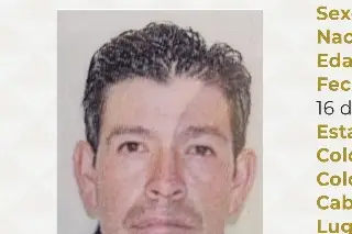Buscan a hombre desaparecido en Huatusco, Veracruz; piden ayuda para localizarlo