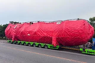 ¡Precaución! Esta es la ruta de la misteriosa carga gigante que recorre Veracruz