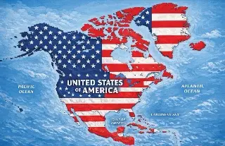 Trump ahora publica mapa donde México y Canadá aparecen cubiertos con bandera de EU