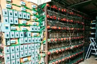 Aseguran inmueble con 300 equipos para producir criptomonedas