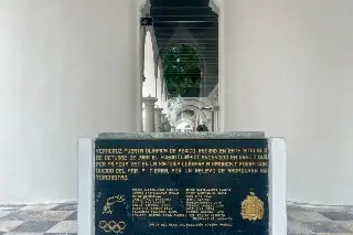 ¿Qué pasó con el pebetero olímpico México 68 que estaba en el Palacio Municipal de Veracruz?