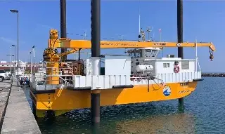 Sorprende enorme estructura marítima cerca de Marina Veramar En Veracruz 