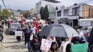 ¡Ni una más!: marchan estudiantes en Morelos tras asesinato de Claudia Tacoronte