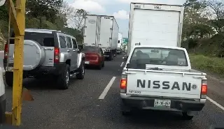 Tráfico lento en la autopista Córdoba - Veracruz por esta razón