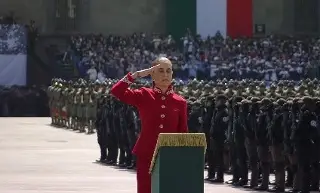 Sheinbaum inicia el Desfile Militar por 216 Aniversario de Independencia de México (+Video)