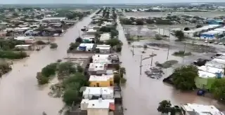 Fuertes lluvias inundan Empalme, Sonora; Marina atiende afectaciones (+Video)