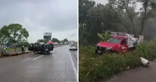 Carambola entre al menos seis vehículos deja cinco lesionados en autopista Córdoba-Veracruz