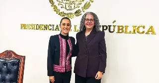 Sheinbaum se reúne por primera vez con gobernadora interina de Sinaloa