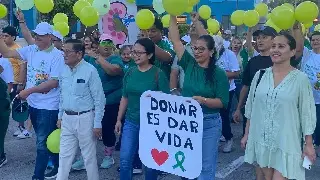 Una persona puede ayudar a salvar hasta 7 vidas: así fue la marcha por la donación de órganos en Veracruz