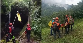 Localizan cuerpo de hombre que cayó en barranca de casi 300 metros, cerca de Las Vigas