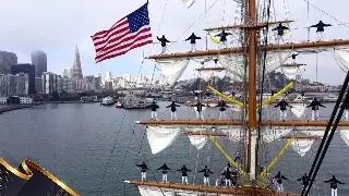 Buque Escuela Cuauhtémoc llega a San Francisco, California