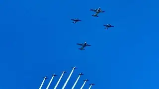 Aviones y helicópteros; así se prepara el desfile de las Fuerzas Armadas en Veracruz