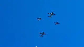 Algo se prepara en el cielo de Veracruz: aviones y helicópteros sorprenden en el malecón