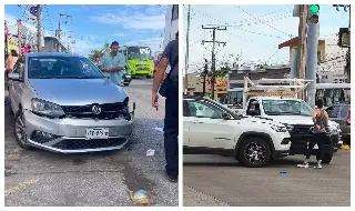Dos choques en Díaz Mirón provocan tráfico hacia la zona sur de Veracruz