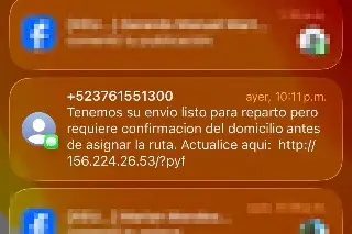Tenemos un envío listo: así es la nueva estafa que circula en Veracruz