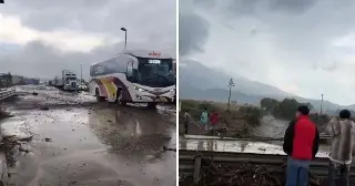 Deslave de lodo en carretera  Puebla - Cordoba; ¿cómo está el tráfico en la zona?