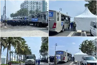 Más elementos y vehículos: Marina intensifica despliegue en el malecón de Veracruz