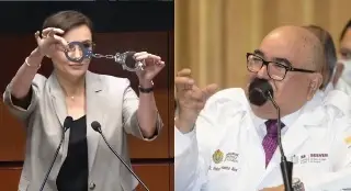 Lilly Téllez, con esposas, exige castigo para Ramos Alor en Veracruz (+Video)