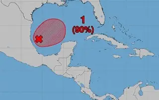 Sube a 90% la probabilidad de formación de depresión tropical en Golfo ¿Afecta a Veracruz?