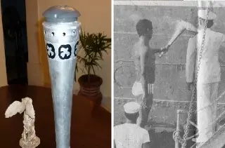 El sorprendente destino de la antorcha olímpica de 1968 que cruzó el mar de Veracruz