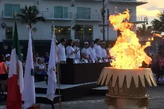 Este fue uno de los pebeteros de los Juegos Olímpico de México 68 y está en Veracruz