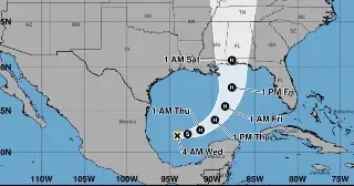 Se forma la tormenta tropical Isaías en el Golfo de México; prevén un rápido fortalecimiento