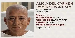 Alicia del Carmen fue localizada en Xalapa; buscan a sus familiares en Veracruz