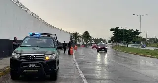 Cinco motocicletas derrapan en Veracruz