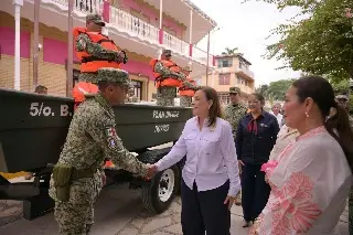 Nahle anuncia fecha de llegada de helicópteros para emergencias en Veracruz