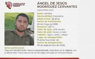 Ángel suma 12 días reportado como desaparecido en Puente Nacional