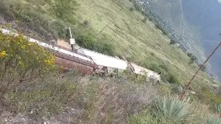 Descarrilan 13 unidades de tren en Acultzingo; suspenden circulación