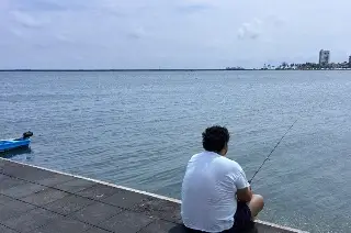 Querían pescar previo al Norte en Veracruz, pero solo esto se encontraron