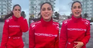 Renata Notni corre la Carrera Panamericana, así partió del puerto de Veracruz
