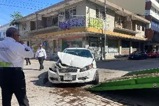 Fuerte accidente en Centro de Veracruz; esto ocurrió 