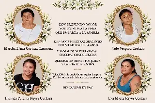 Identifican a las 4 mujeres que murieron tras colapso de barda en Villa Allende, Coatzacoalcos