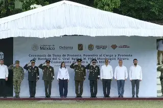 Fidel Mondragón asume la comandancia de la 19/a Zona Militar en Tuxpan