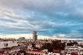 Pronostican lluvias ligeras y viento del noreste para este viernes en Veracruz-Boca del Río