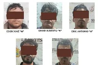 Detienen a 5 en operativo en Jáltipan